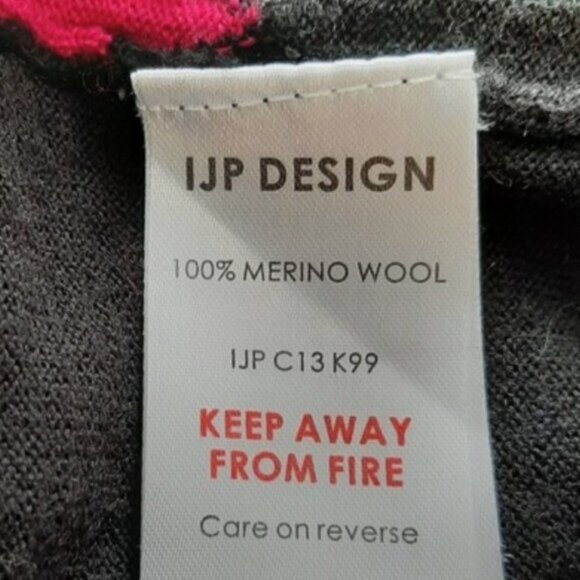 IAN POULTER / 100% Merino Wool Shapeshifter Cardigan Golf Sweater Argyle Mens L - Picture 15 of 15